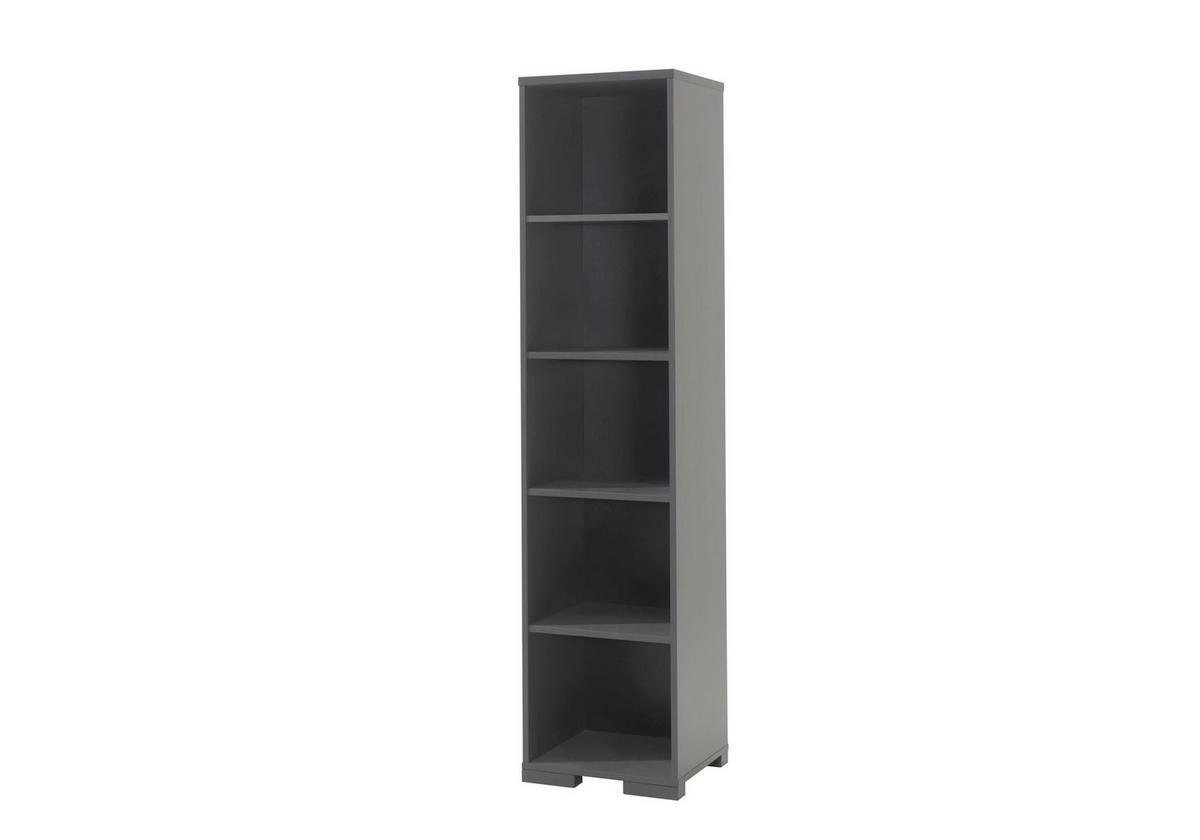 STANDREGAL Kariotta 46x45x195 aus Holzwerkstoff Farbe Anthrazit/Buche - Anthrazit, Holzwerkstoff (46/195/45cm) - 58aufmkessel