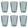DRINKGLAS (6er Set) Linee - Blau, Glas (0.39L) - BUTLERS