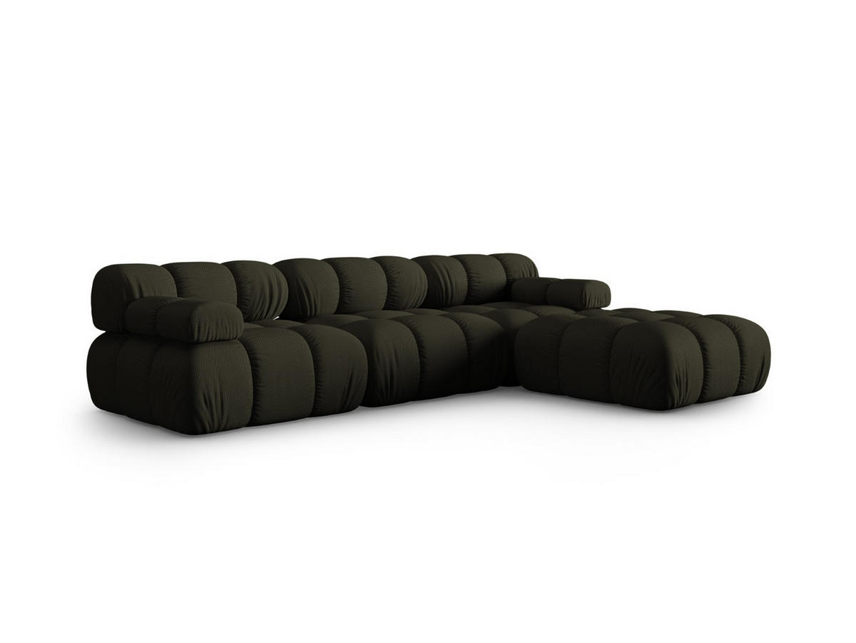 SOFA modular Bellis aus 3D-Stoff Amazonasgrün 4 Sitzplätze - Waldgrün, Textil (188/70/282cm) - Micadoni
