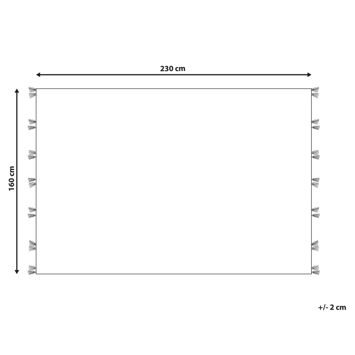 KELIM-TEPPICH Arzakan 230/160 cm - Multicolor, Textil (160/230cm) - Beliani