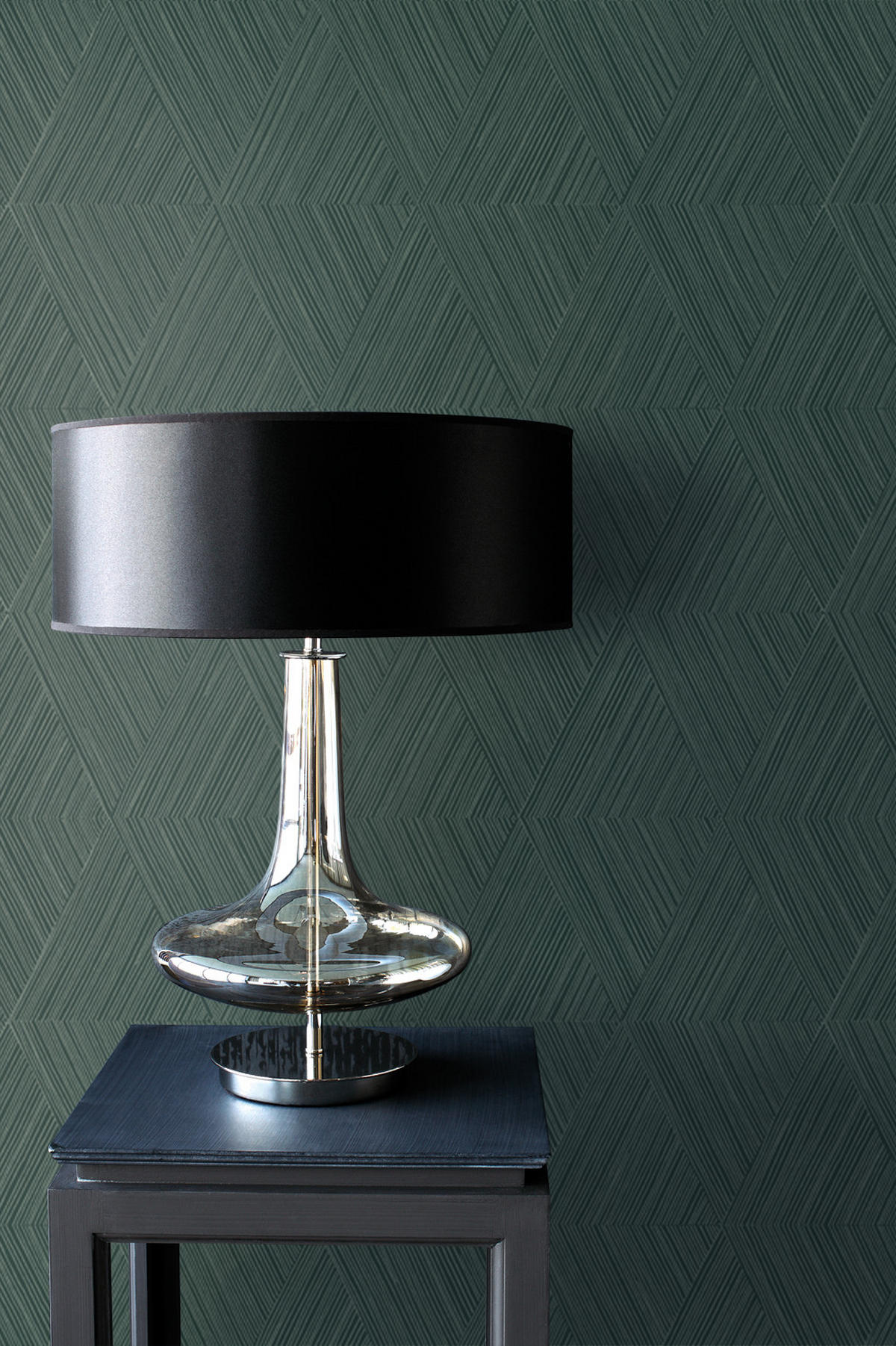 TAPETE 3D-Muster 53 cm x 10.05 m - Grün, Papier (53/1000cm) - Origin Wallcoverings
