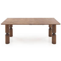 ESSTISCH Melton Nussbaum 200-250-300 / 101 / 76cm - Nussbaumfarben, Holz (101/300/76cm) - Feldmann-Wohnen