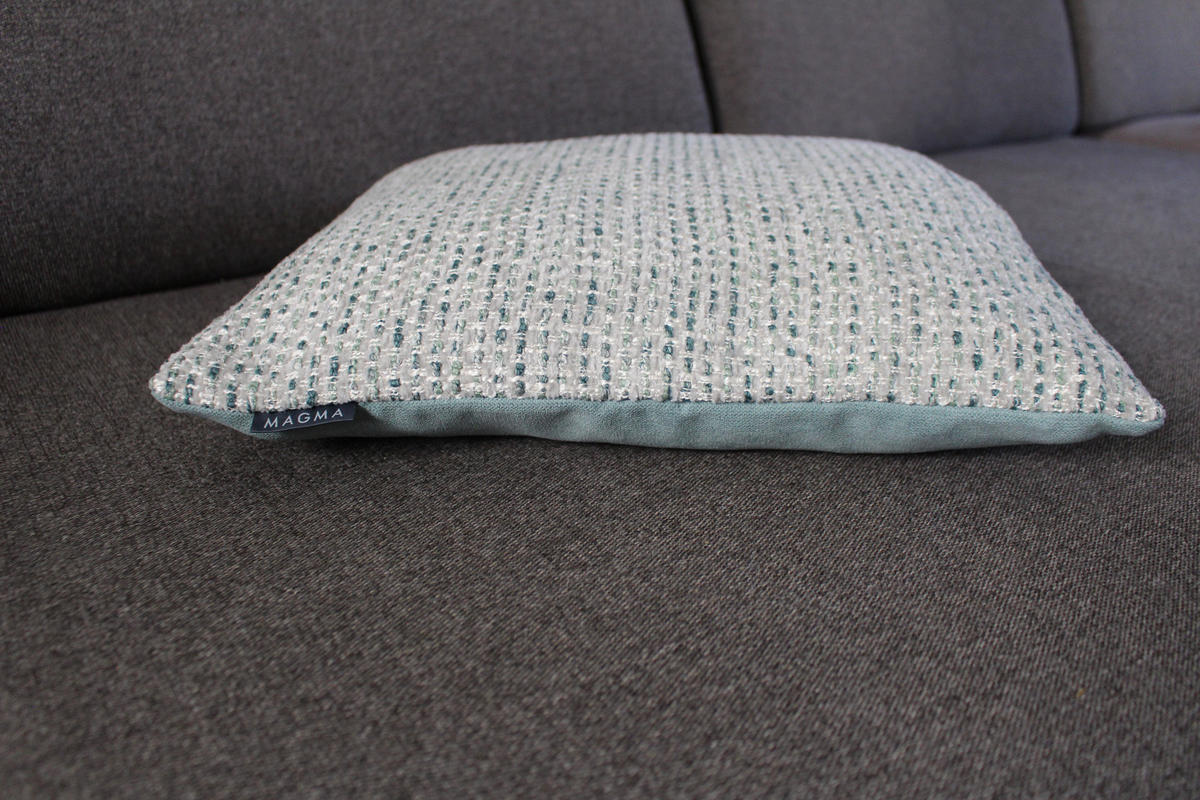 KISSENHÜLLE Vendetta mint - Mintgrün, Textil (60/60cm) - Magma Heimtexx