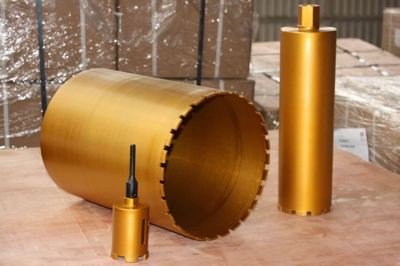 STEINBOHRER Diamantbohrkrone, 82mm, SDS Plus - Goldfarben, Metall (30/1/22cm) - BONI-SHOP