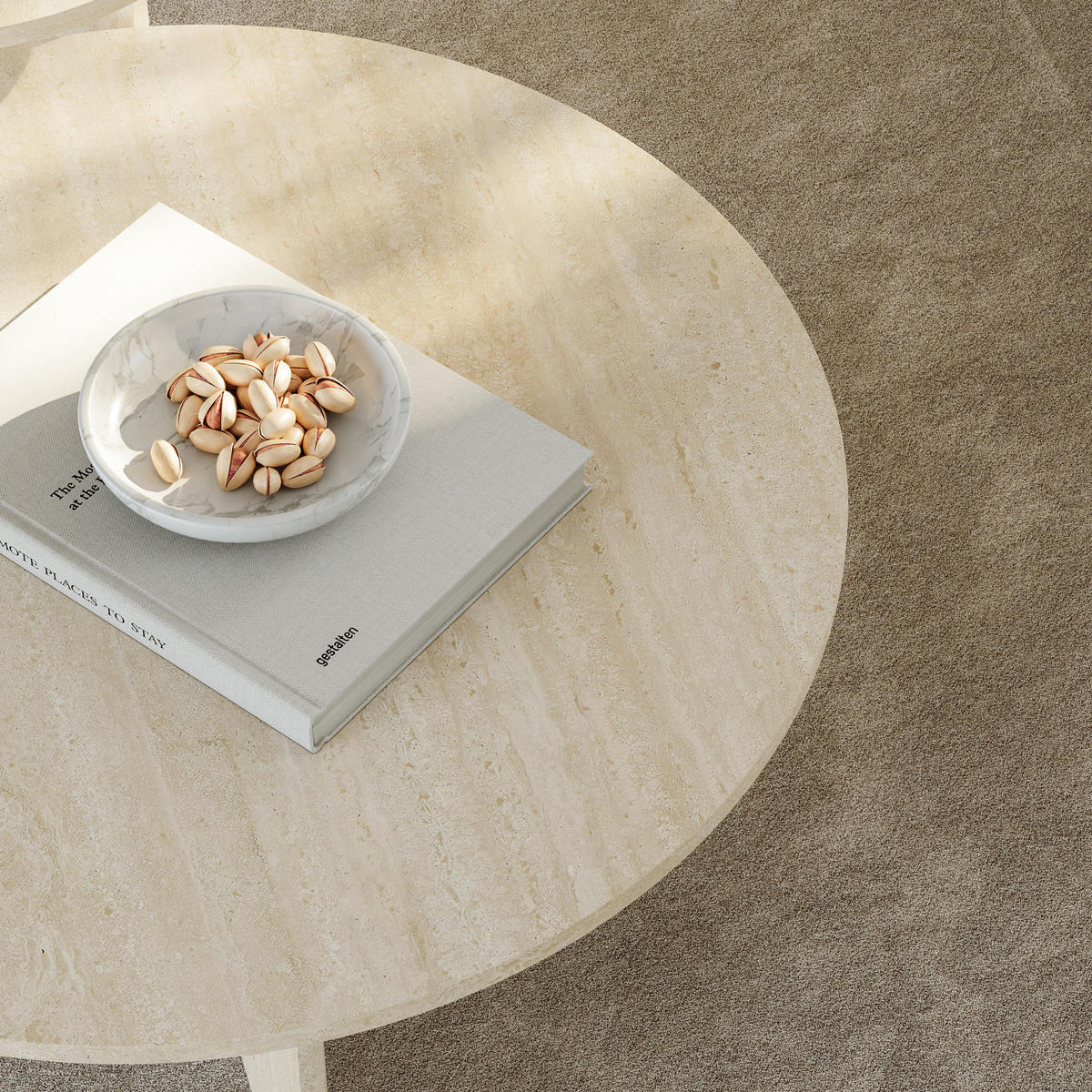 BEISTELLTISCH-SET 2 TLG. Verummetka - Beige, Holzwerkstoff (40/40/49cm) - [en.casa]