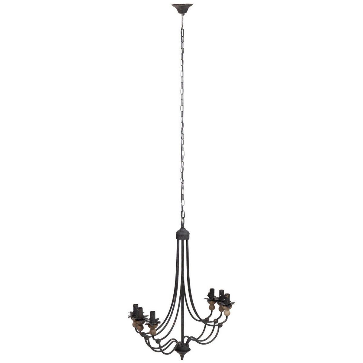 HÄNGELEUCHTE aus Metall D69x86 Cm - Schwarz, Metall (69/69/86cm) - Wanderlust