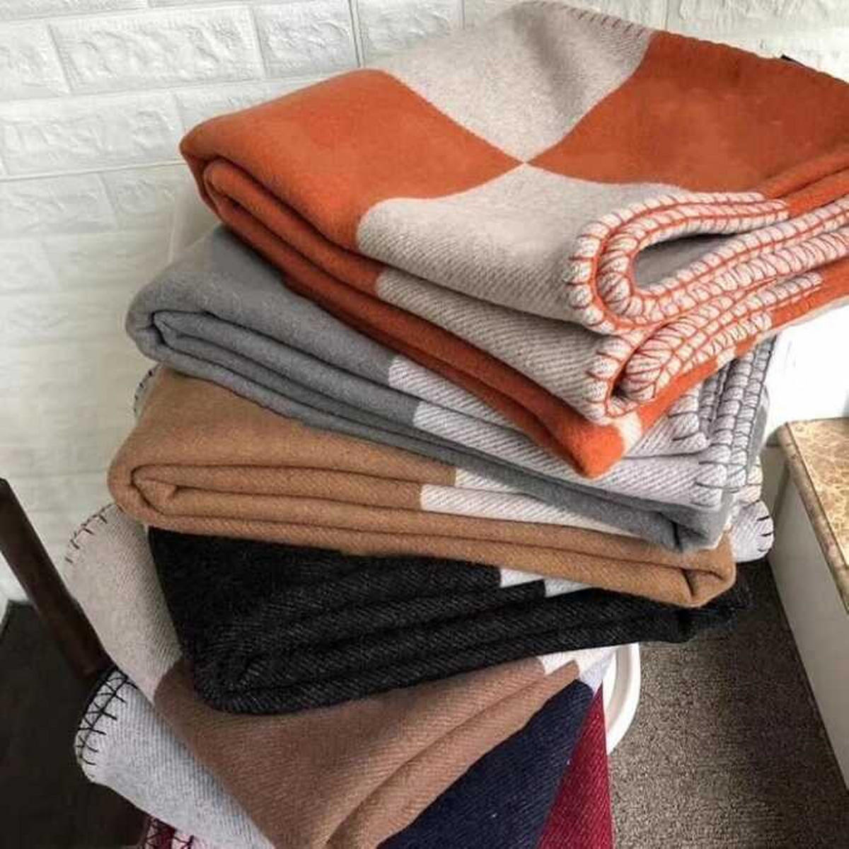 WOHNZIMMERDECKE - 130 x 180 cm - Schwarz - Schwarz, Textil (130/180cm)