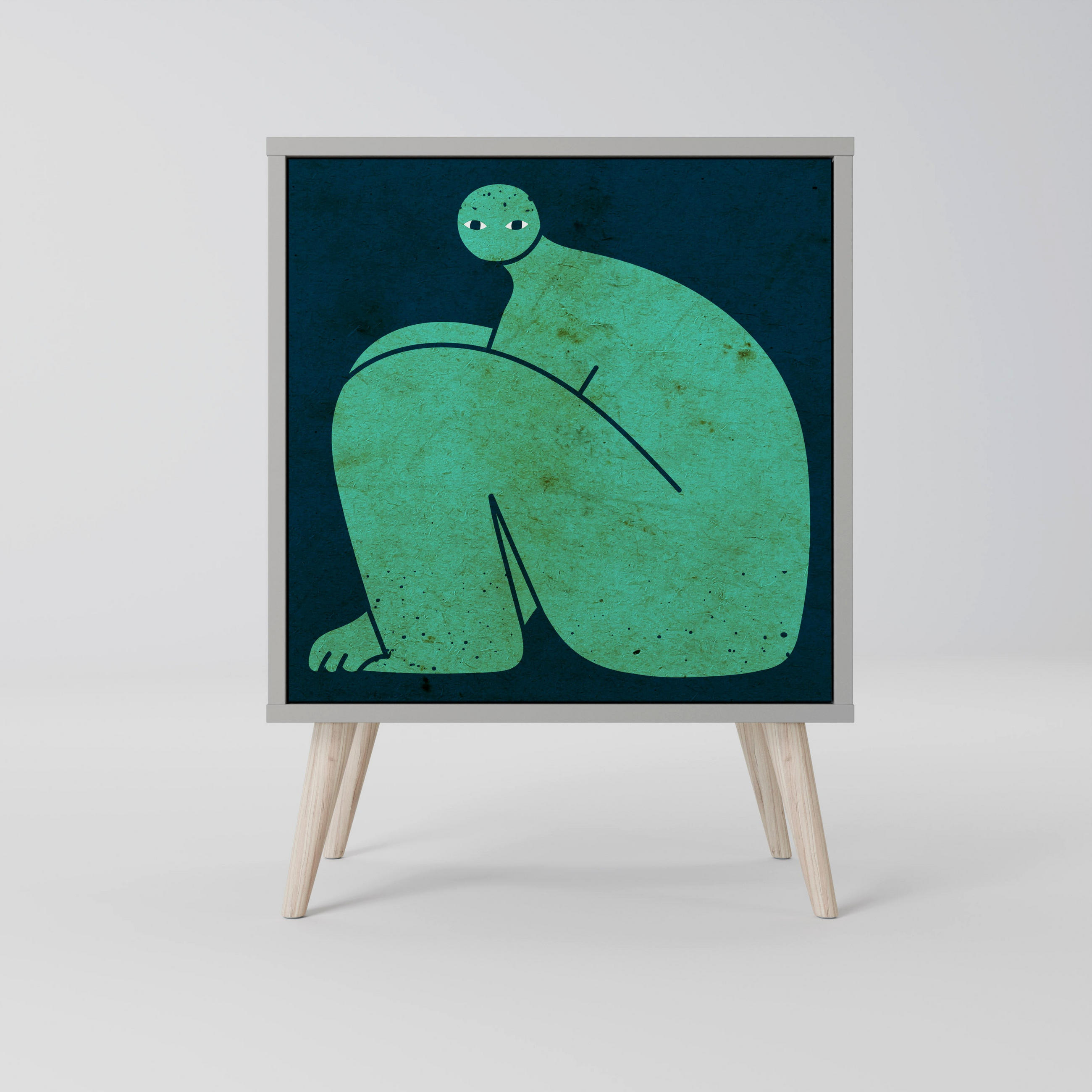 SpaceRebels Sideboard Grau 57.5x77.5x42 cm