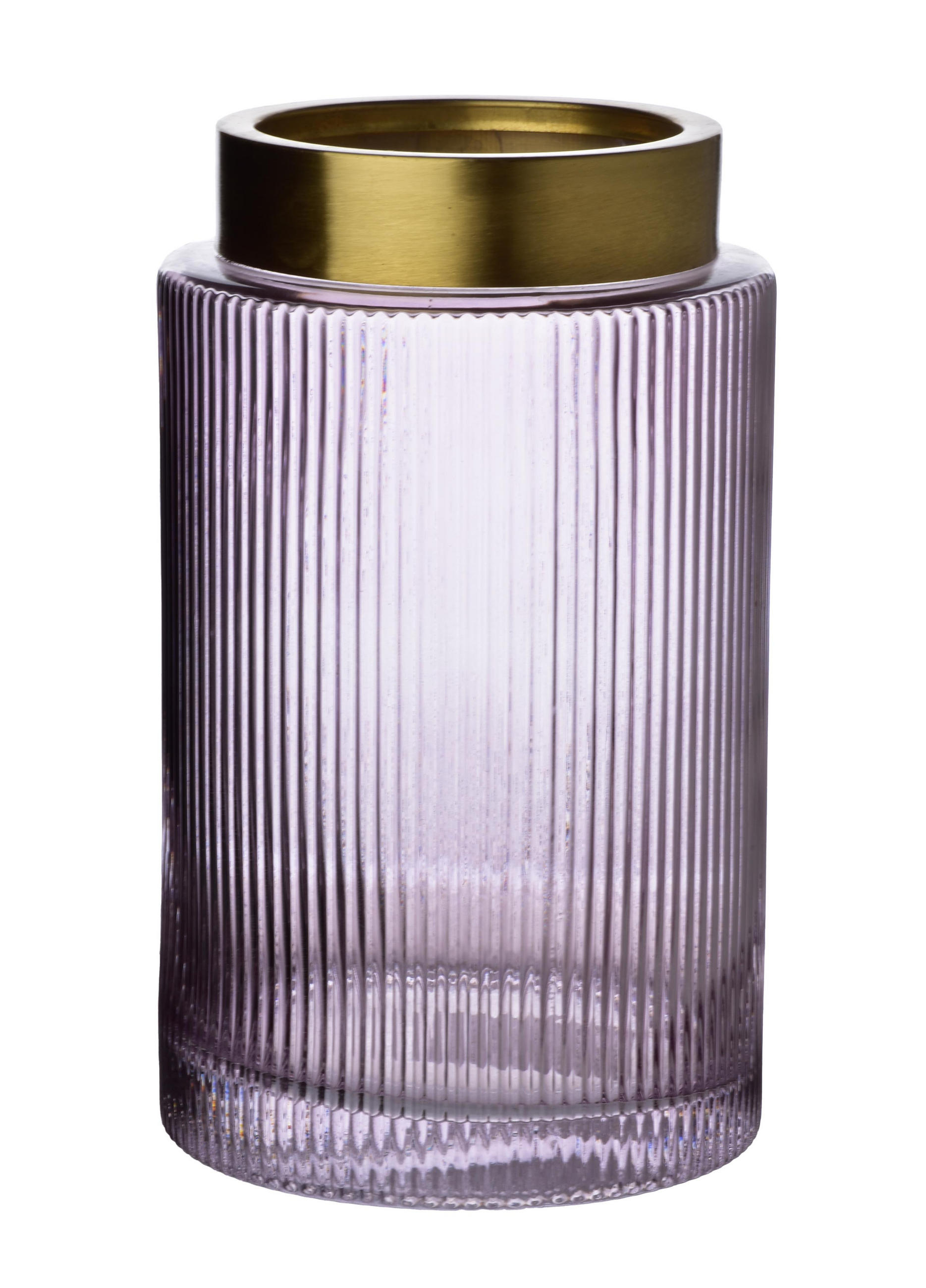 VASE Serenite Rosa 15/15/25 cm Glas - Rosa, Glas (25cm) - Mondex