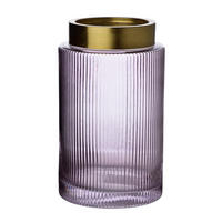 VASE Serenite Rosa 15/15/25 cm Glas - Rosa, Glas (25cm) - Mondex