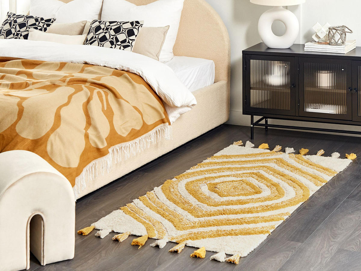 KURZFLOR-TEPPICH Bingol 150/80 cm - Beige, Textil (80/150cm) - Beliani