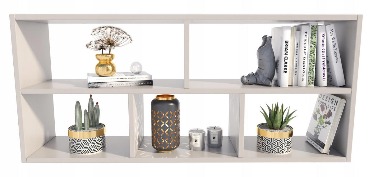 HÄNGEREGAL TEO Kaschmir 113,6/25/50 cm - Kaschmir, Holzwerkstoff (113.6/50/25cm) - Matkam Möbel