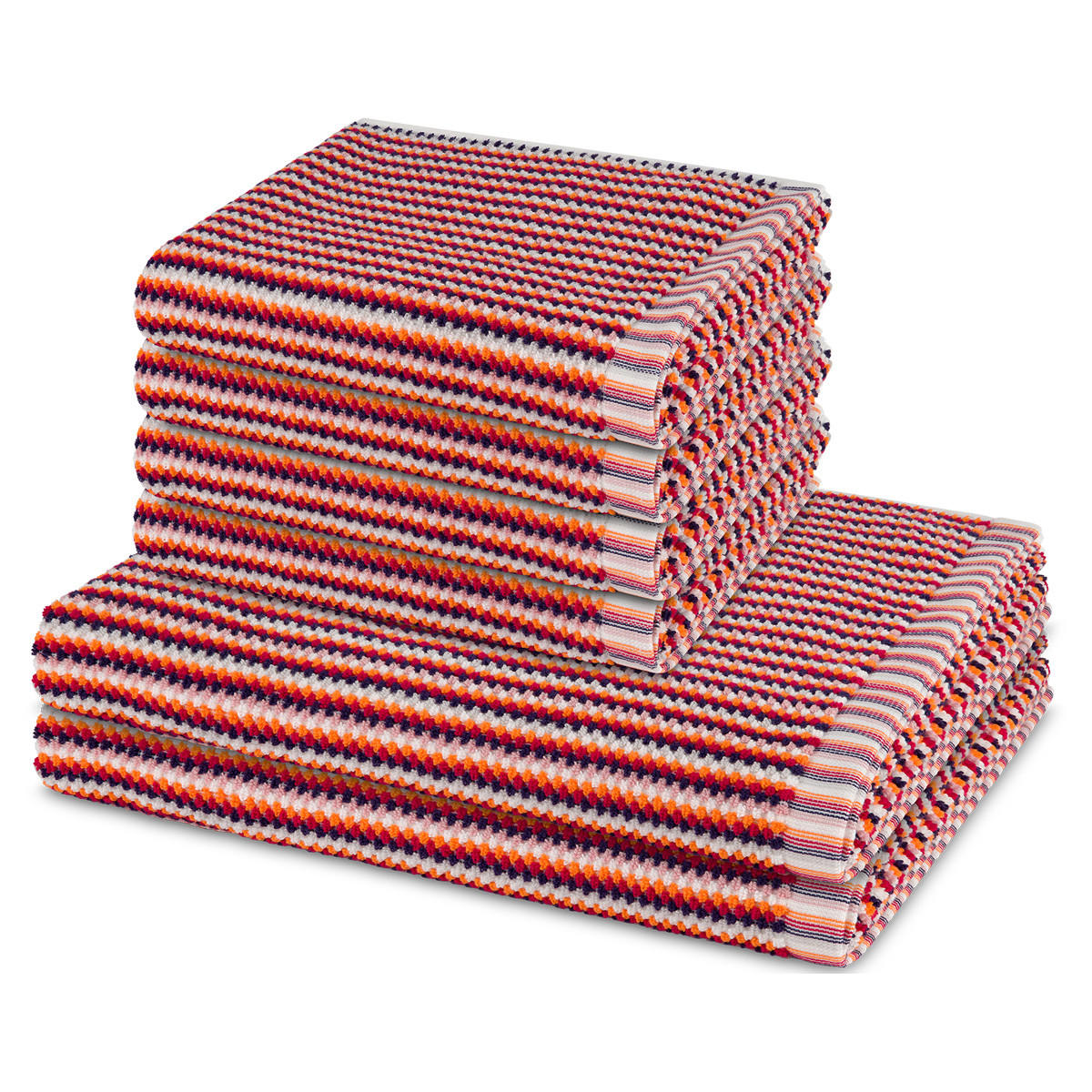 FROTTIERSET Bliss 6-teilig - Rot, Textil (50/100cm) - MÖVE