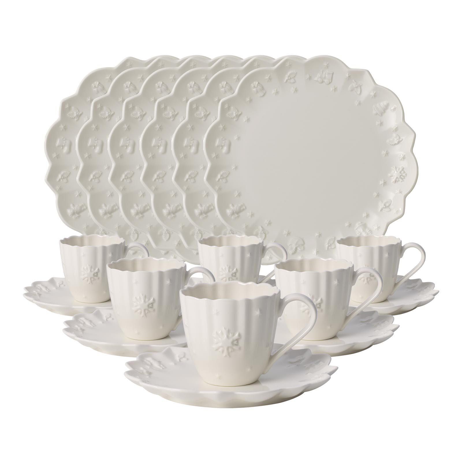 KAFFEESERVICE Toy's Delight Royal Classic weiß 18er Set - Weiß, Keramik (1/1/1cm) - Villeroy & Boch