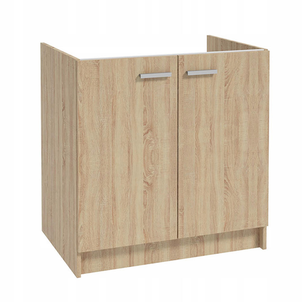 SPÜLUNTERSCHRANK 80cm mit Spüle Sonoma-Eiche - Sonoma Eiche, Holzwerkstoff (80/83/46cm) - Stamar