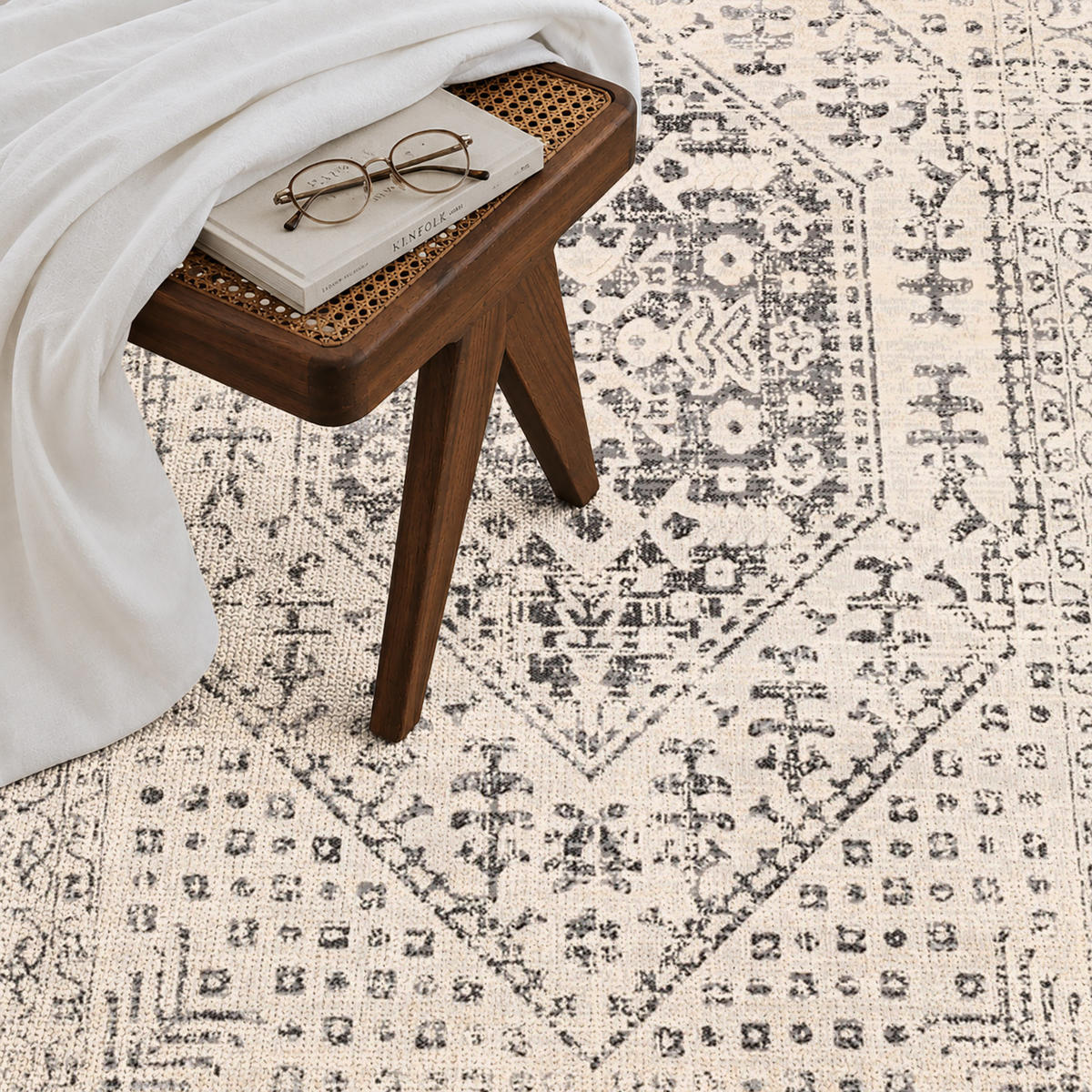 VINTAGE-TEPPICH Calix 160/220 cm Beige - Beige, Textil (160/220cm) - LIVABLISS