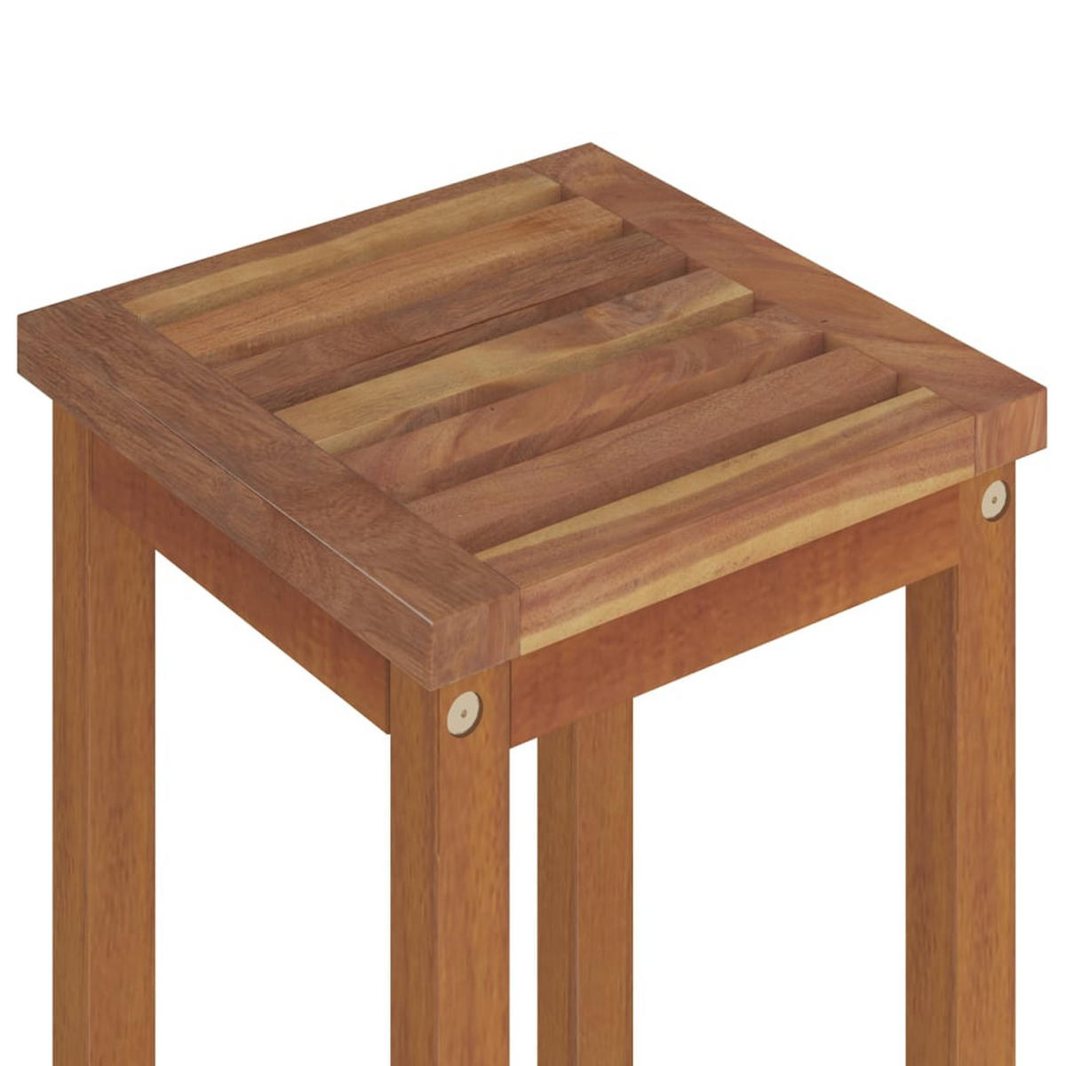 BARHOCKER 4 Stk. Massivholz Akazie - Braun, Holz (58/118/52cm) - vidaXL