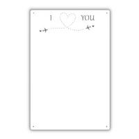 MAGNETTAFEL für Erinnerungen Flugzeug Weiß 50x30 cm - Weiß, Metall (30/50/0.7cm) - ANWICAR