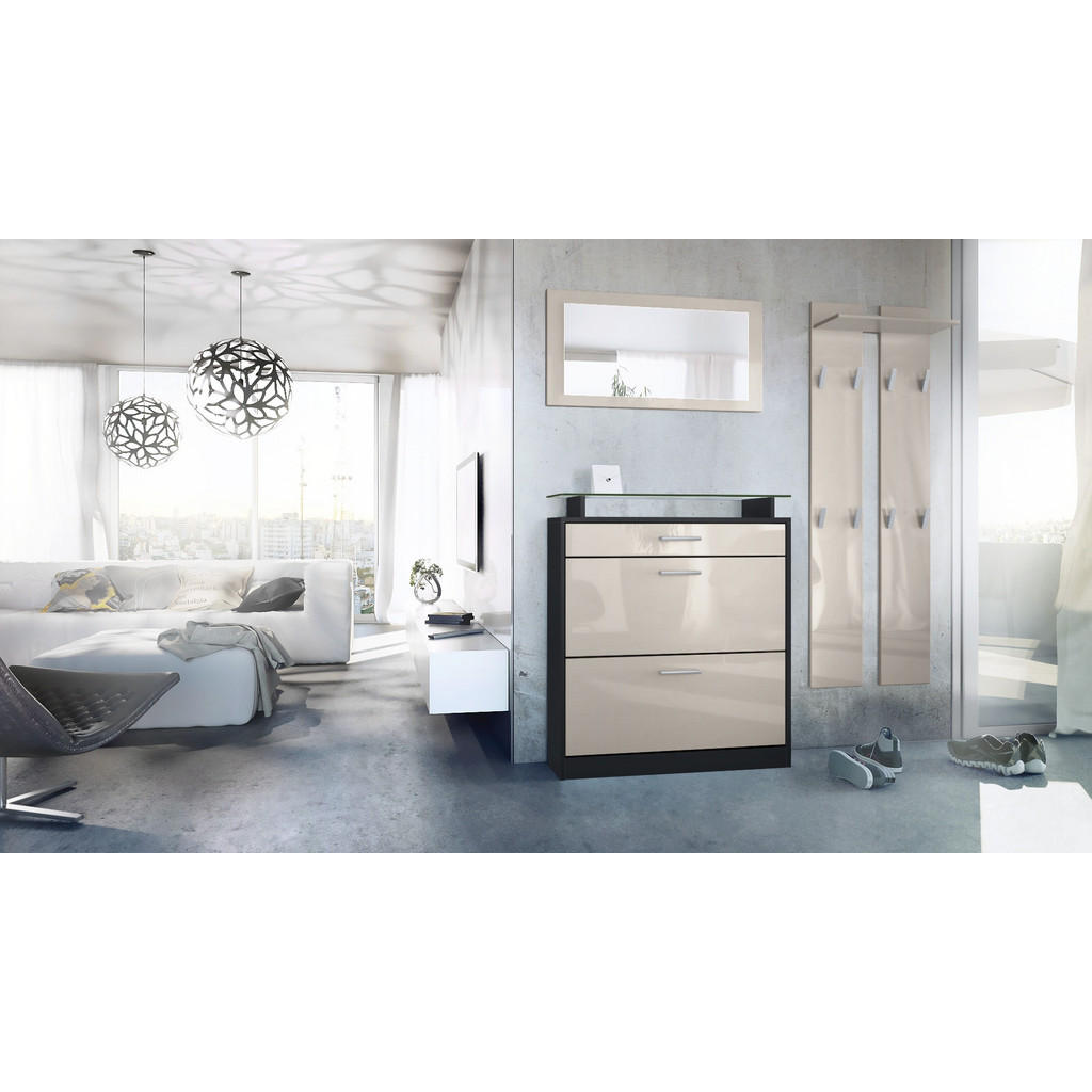 Thumbnail - Vladon Garderobe, Sand, Holzwerkstoff, 180x200x23 cm, Garderobe, Garderoben-Sets & Serien, Garderoben-Sets