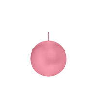 KUGELKERZEN Rosa Ø 80 mm, 6 Stück - Rosa, Paraffin (8/8/8cm) - Wiedemann Kerzen