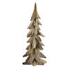 DEKOFIGUR Santa Lila Braun 16,5x15,5x44 cm Kunststoff - Braun, Kunststoff (15.5/44/16.5cm) - Mondex