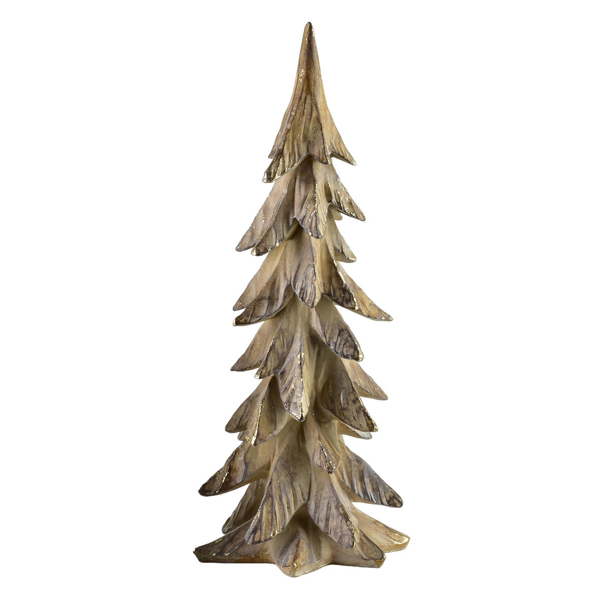 DEKOFIGUR Santa Lila Braun 16,5x15,5x44 cm Kunststoff - Braun, Kunststoff (15.5/44/16.5cm) - Mondex