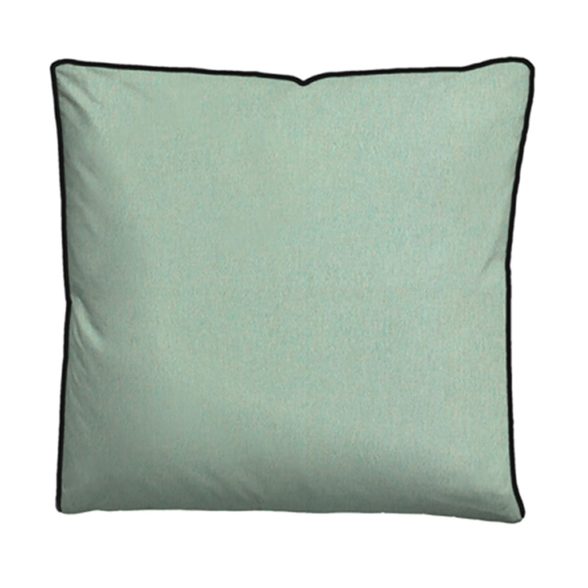 BETTWÄSCHE-GARNITUR Biber Melange UNI mint, 155x200 cm + 80x80 cm - Mintgrün, Textil (155/200cm) - biberna