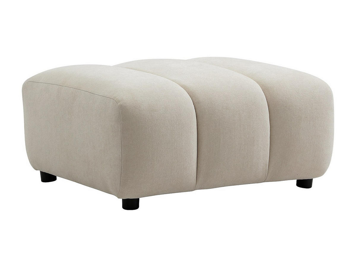 SITZHOCKER - 1 Person - stoff - beige Jutini - Beige, Kunststoff/Textil (92/45/84cm) - Vente-Unique