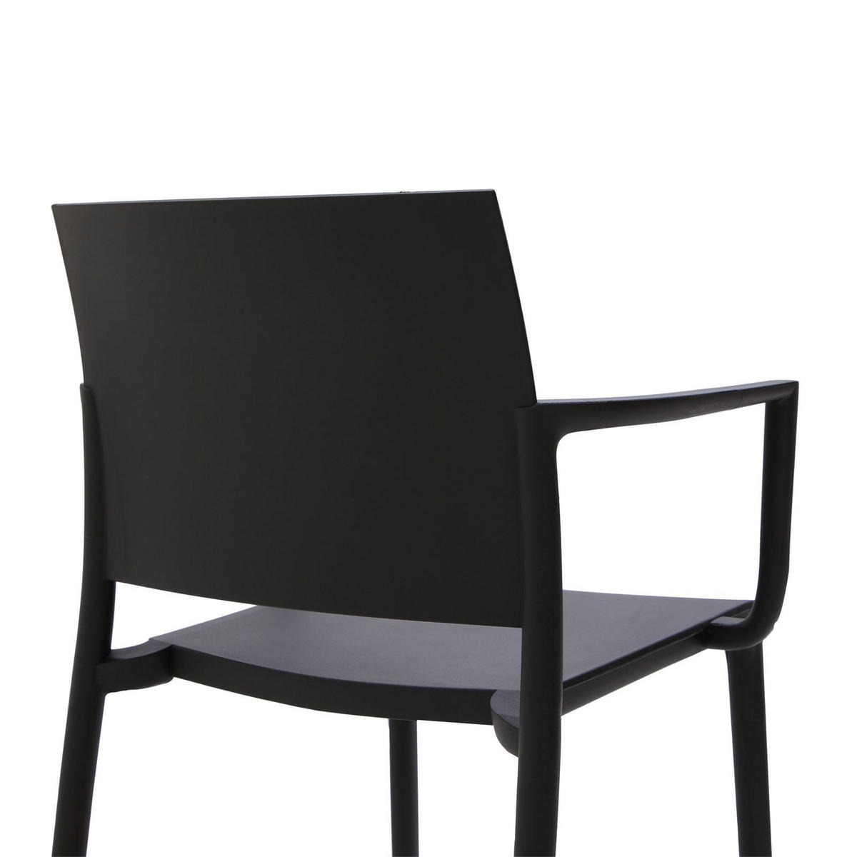 GARTENSTÜHLE TERRA 4ER-SET - Schwarz, Textil (55/81/52cm) - IDIMEX