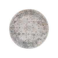 TEPPICH VALLEY Hellgrau Rund 120/120 cm - Hellgrau, Textil (120/120cm) - Tapiso