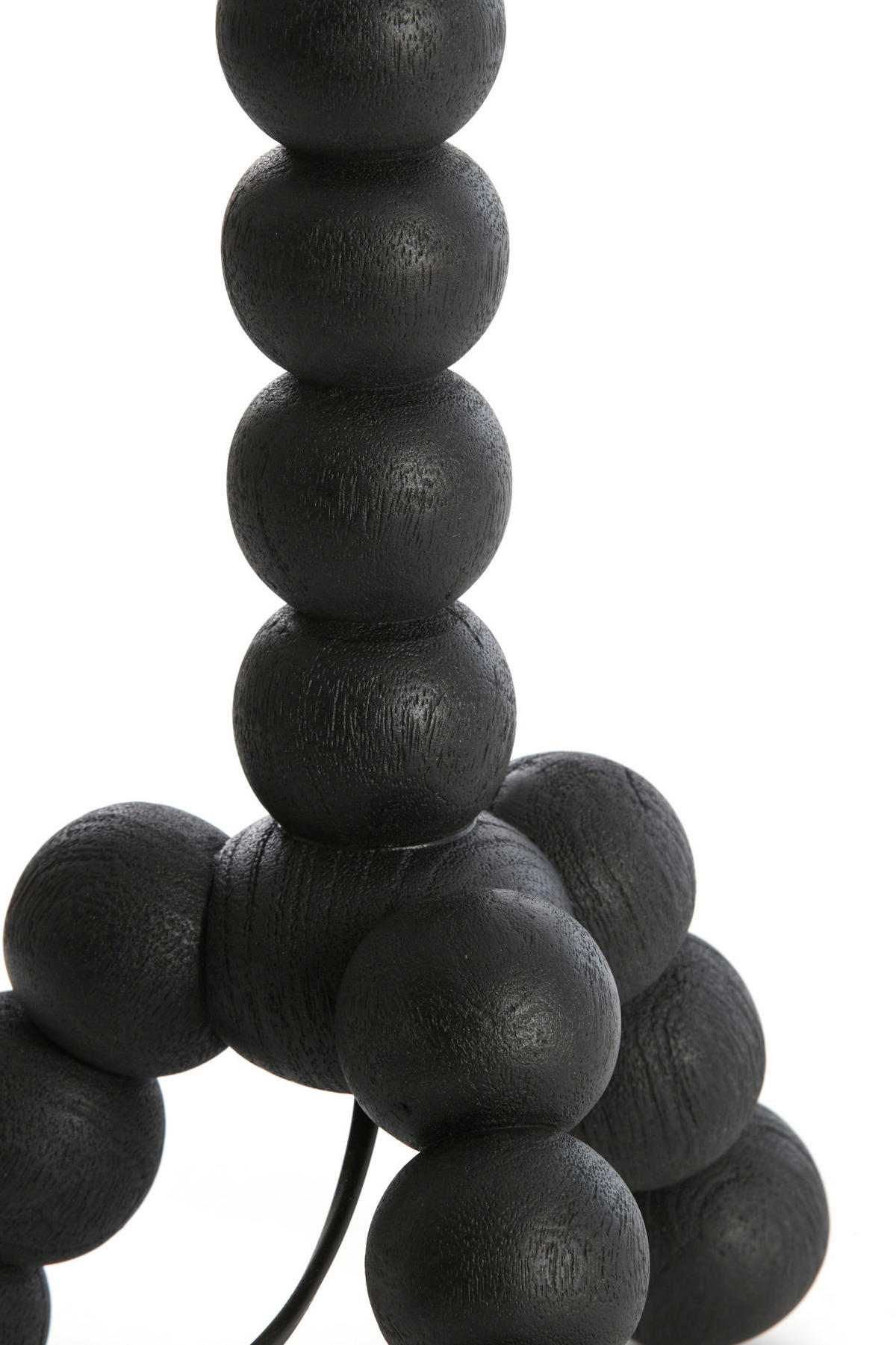 LAMPENFUSS Veglio Schwarz Ø20/40 cm - Schwarz, Holz (20/20/40cm) - Light & Living