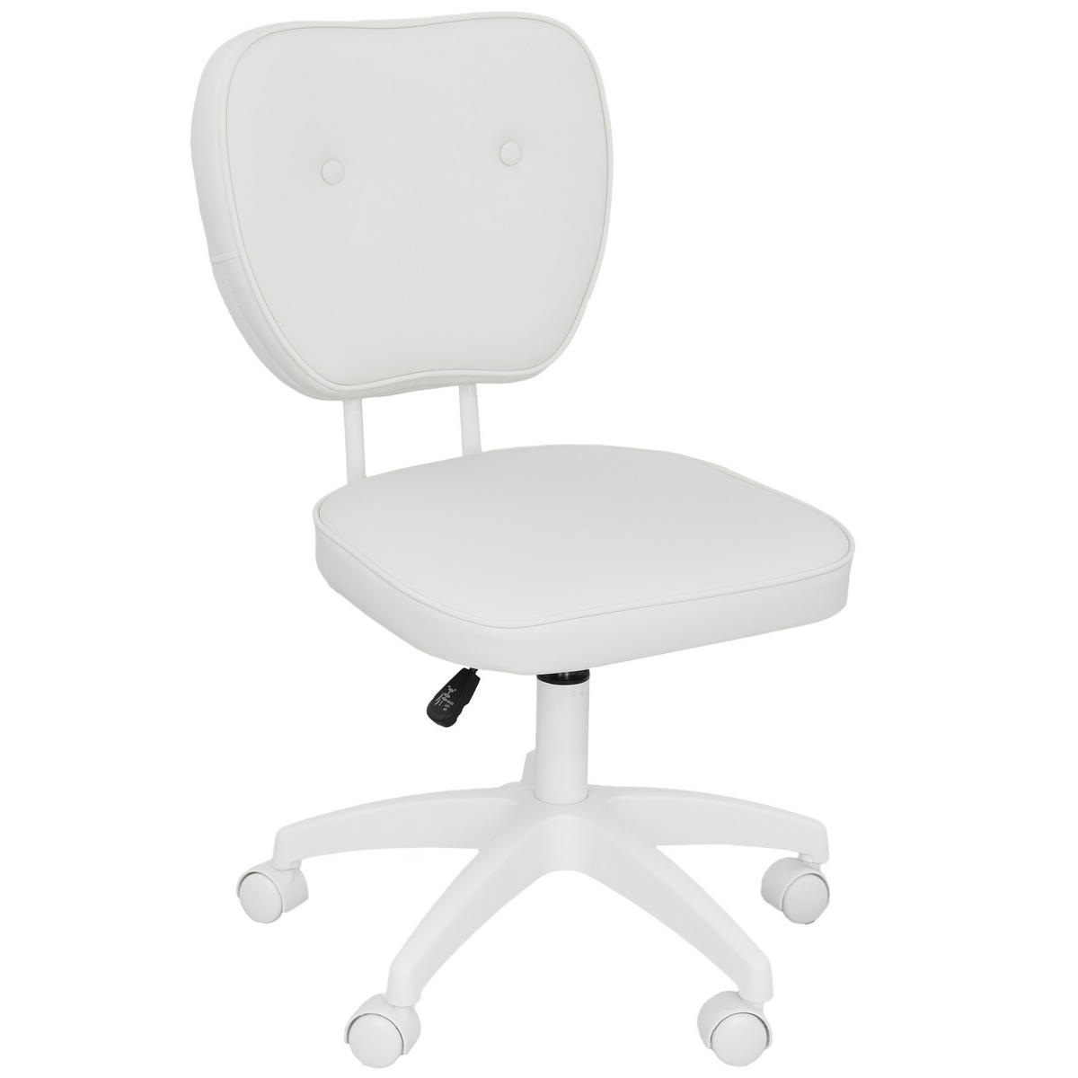 DREHSTUHL DE-11757 46/59/82-92 cm Weiß - Weiß, Metall (46/92/59cm) - ComfortXL