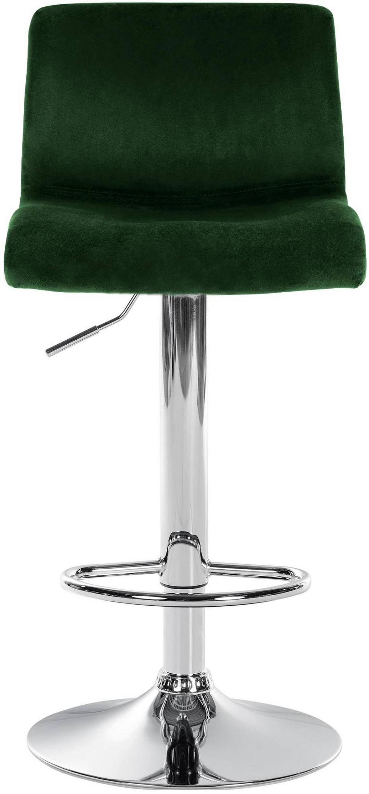 BARHOCKER Samt Grün - Grün, Textil (39/83/36cm) - CLP