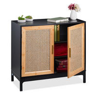SIDEBOARD - Goldfarben/Multicolor, Holz/Holzwerkstoff (80/76/39cm) - Relaxdays