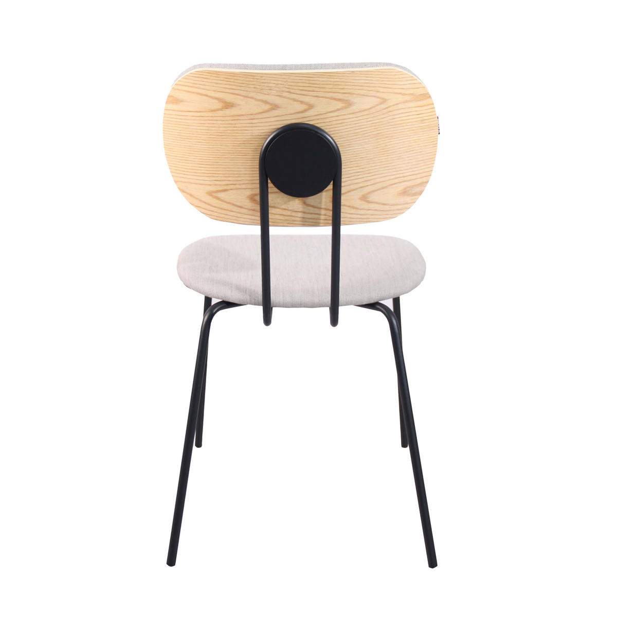 STÜHLE 2-tlg., Grau - Grau, Holz (47/83/50cm) - Oviala