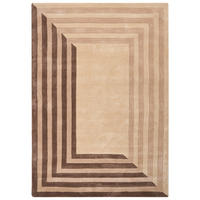 KOBEREC Béžový 160/230 cm Viskóza Sarai - béžová, textil (160/230cm) - Beliani