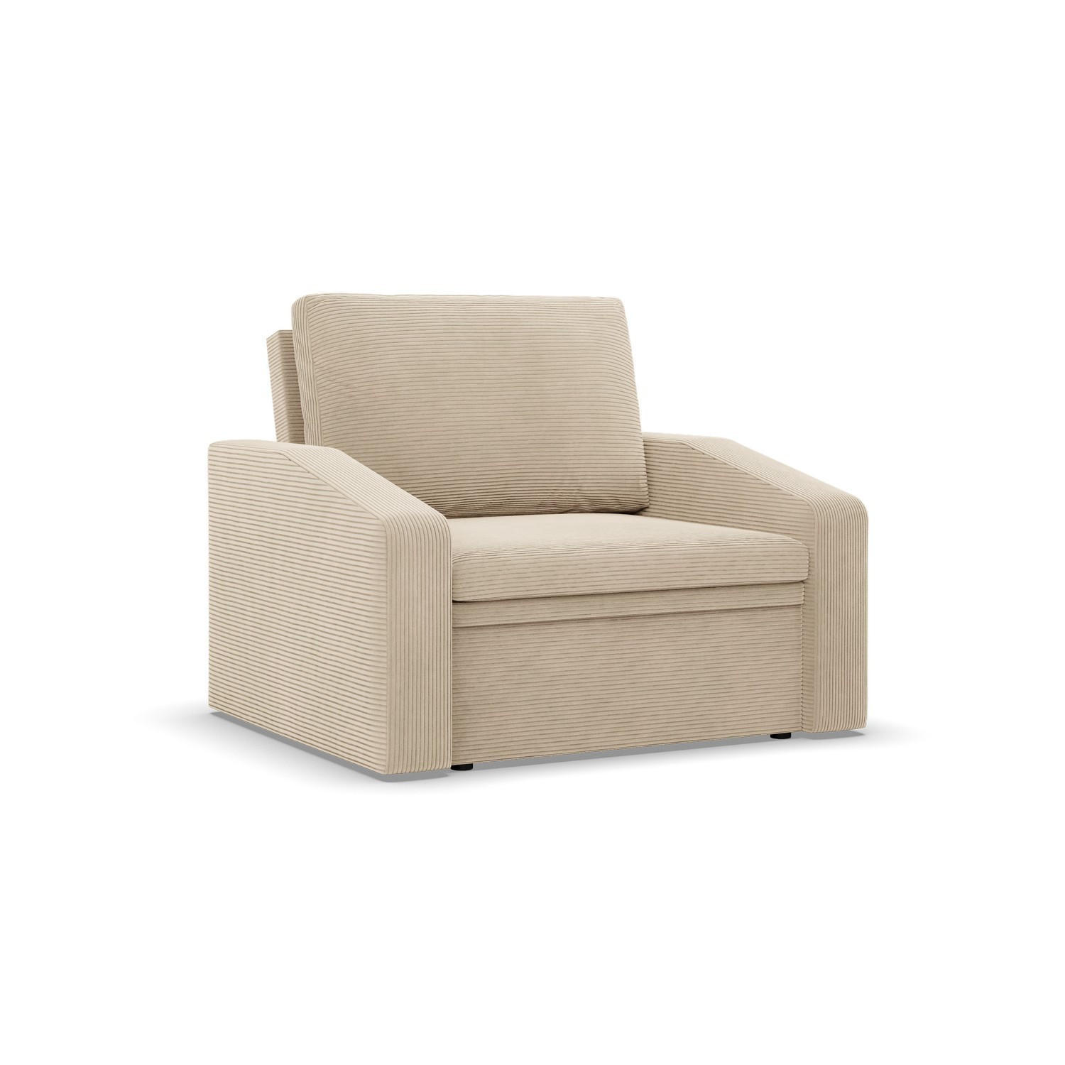 LOUNGESESSEL ORBIT, 80 CM, Cord - Beige - Beige, Textil (108/80/87cm)