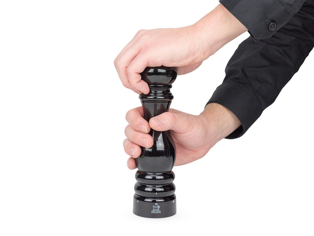 SALZMÜHLE Paris uSelect 22cm Buchenholz Schwarz Zirkonia-Mahlwerk - Schwarz, Holz (5.9/22/5.9cm) - PEUGEOT