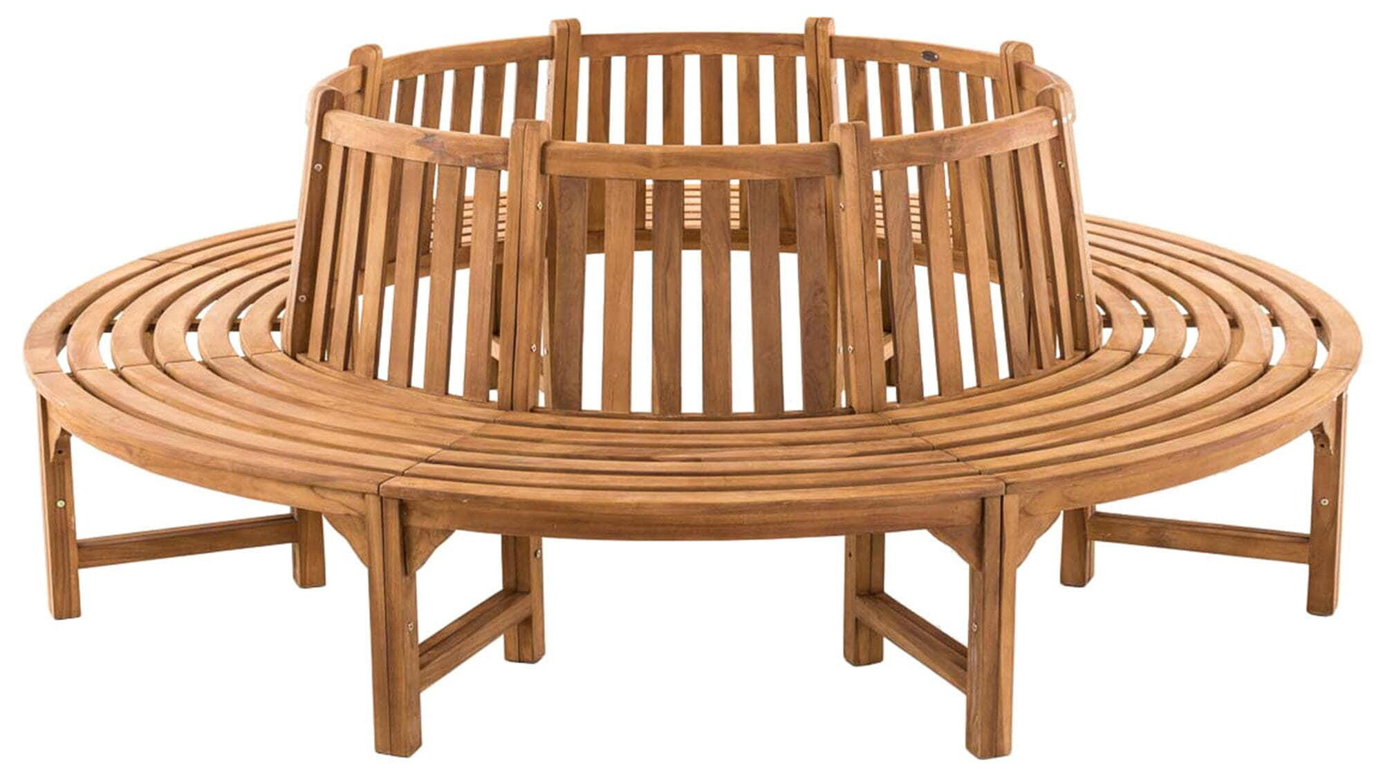 GARTENBANK 250/250 cm Holz teak - Teakfarben, Holz (250/92/250cm) - CLP