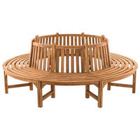 GARTENBANK 250/250 cm Holz teak - Teakfarben, Holz (250/92/250cm) - CLP