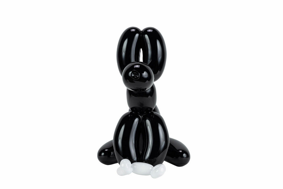 SKULPTUR Schwarz 30/28 cm - Schwarz, Stein (1.15/28/18cm) - KUNSTLOFT