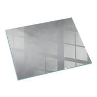 GLASPLATTE für Kamin 80x60 cm Grau - Grau, Glas (80/60/0.4cm) - ArtPrintCave