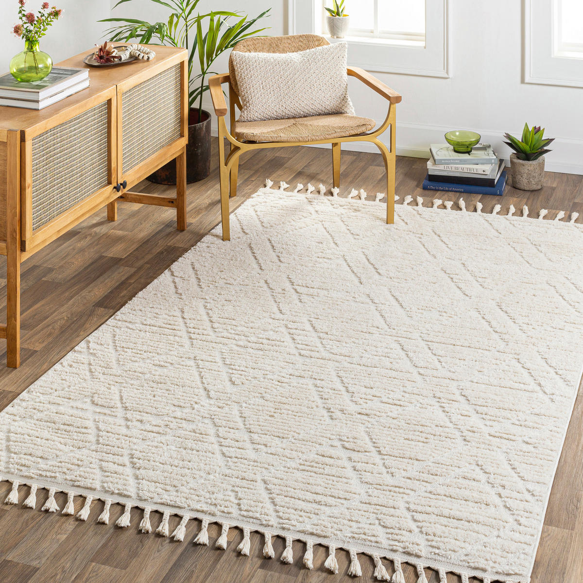 KURZFLORTEPPICH 160/213 cm Beige - Beige, Naturmaterialien/Textil (160/213cm) - LIVABLISS