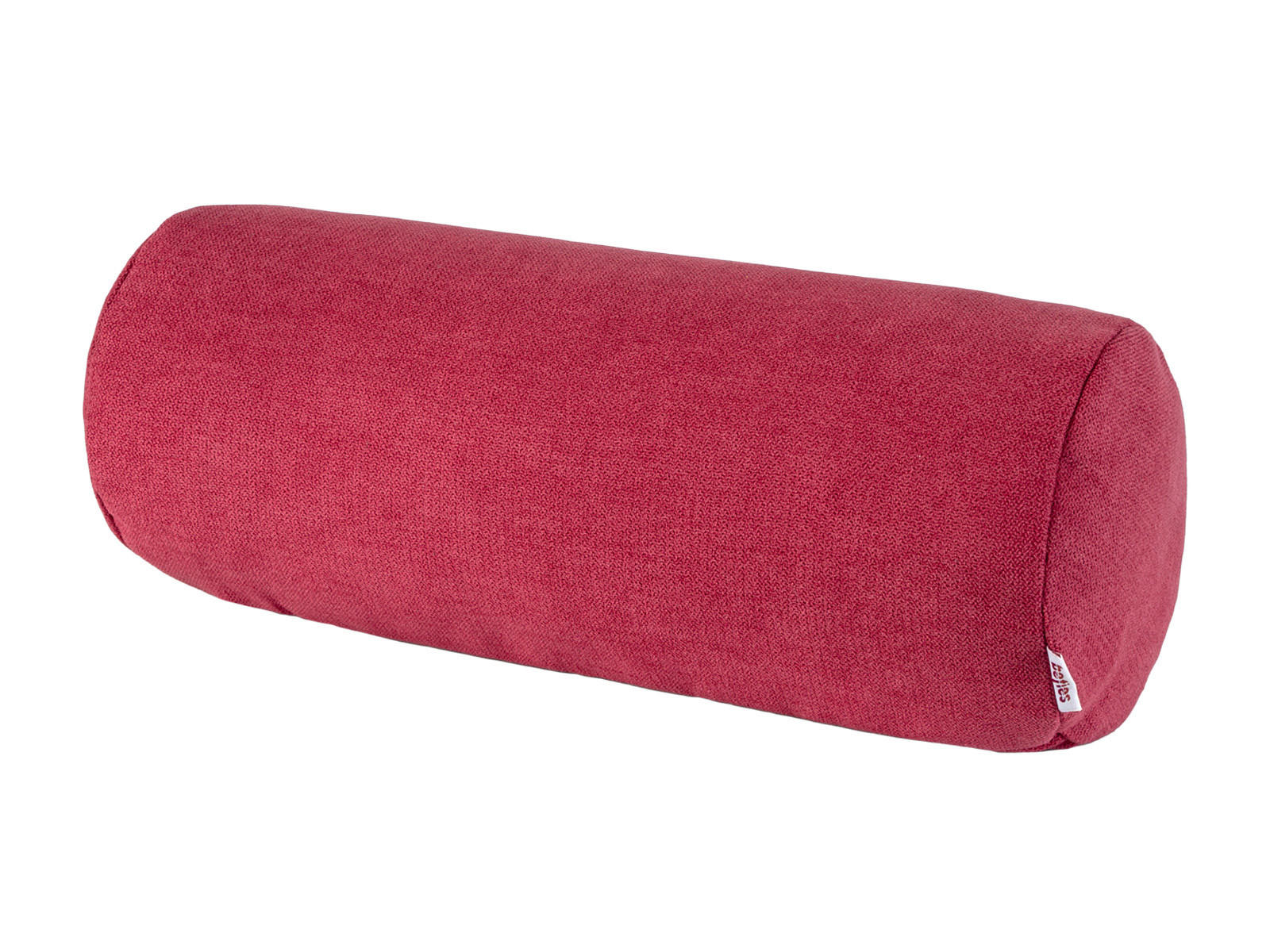 NACKENROLLENHÜLLE FarbTon Chenille-Haptik himbeer-rot 40/15 cm - Rot, Textil (15/40cm) - beties Heimtextil