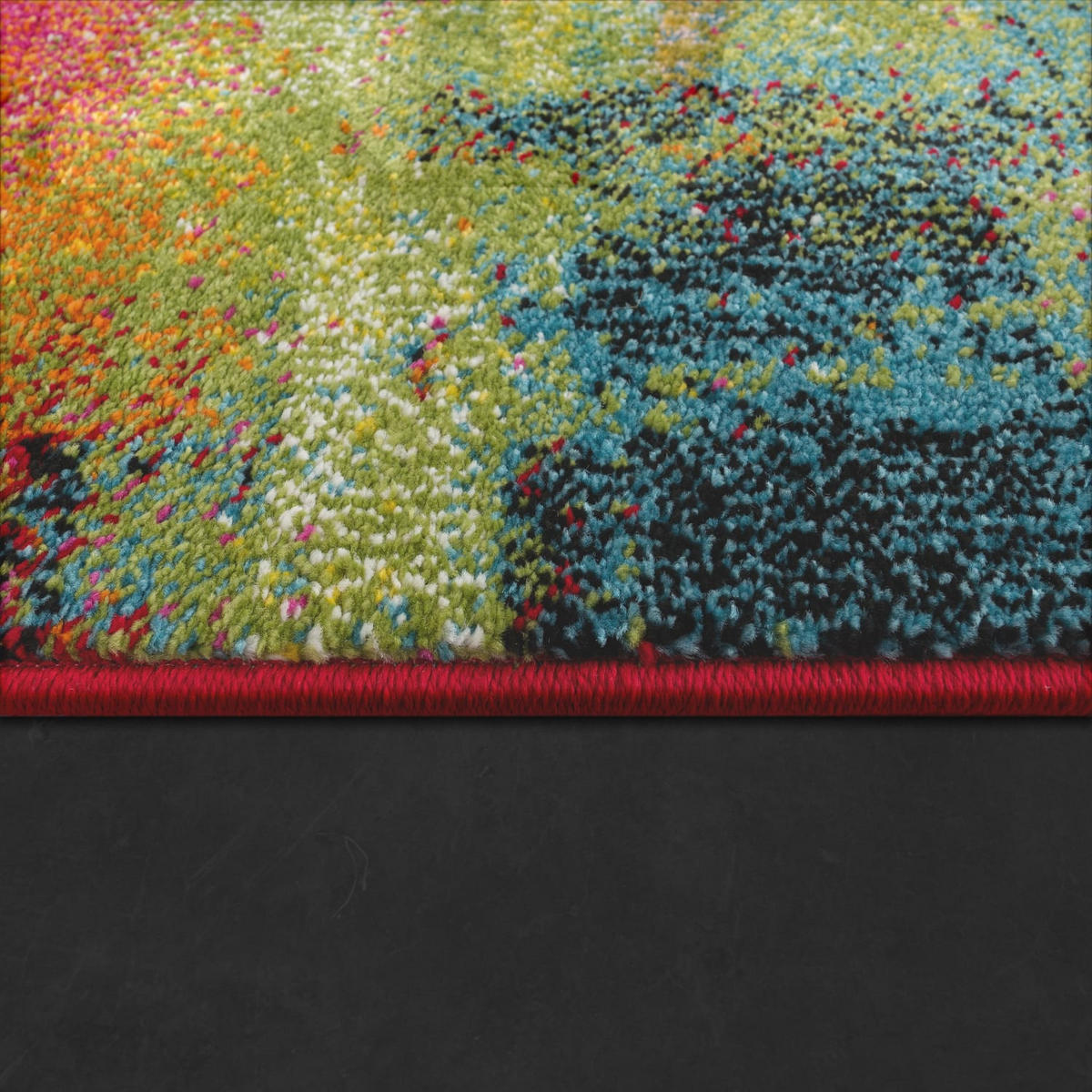 KURZFLORTEPPICH, abstrakt, aus Polypropylen, Florhöhe 12 mm, Mehrfarbig, 160 x 230 cm - Multicolor, Textil (160/230cm) - KADIMA DESIGN