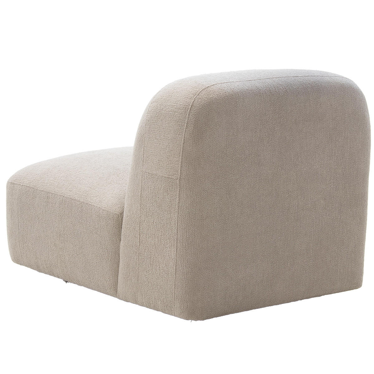 LOVESEAT aus Stoff, Taupe - Taupe, Textil (76/75/106cm) - Giga Meubel