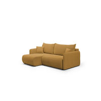 ECKSOFA Calgary - Gelb, Holzwerkstoff/Textil (207/148cm) - Fun Möbel