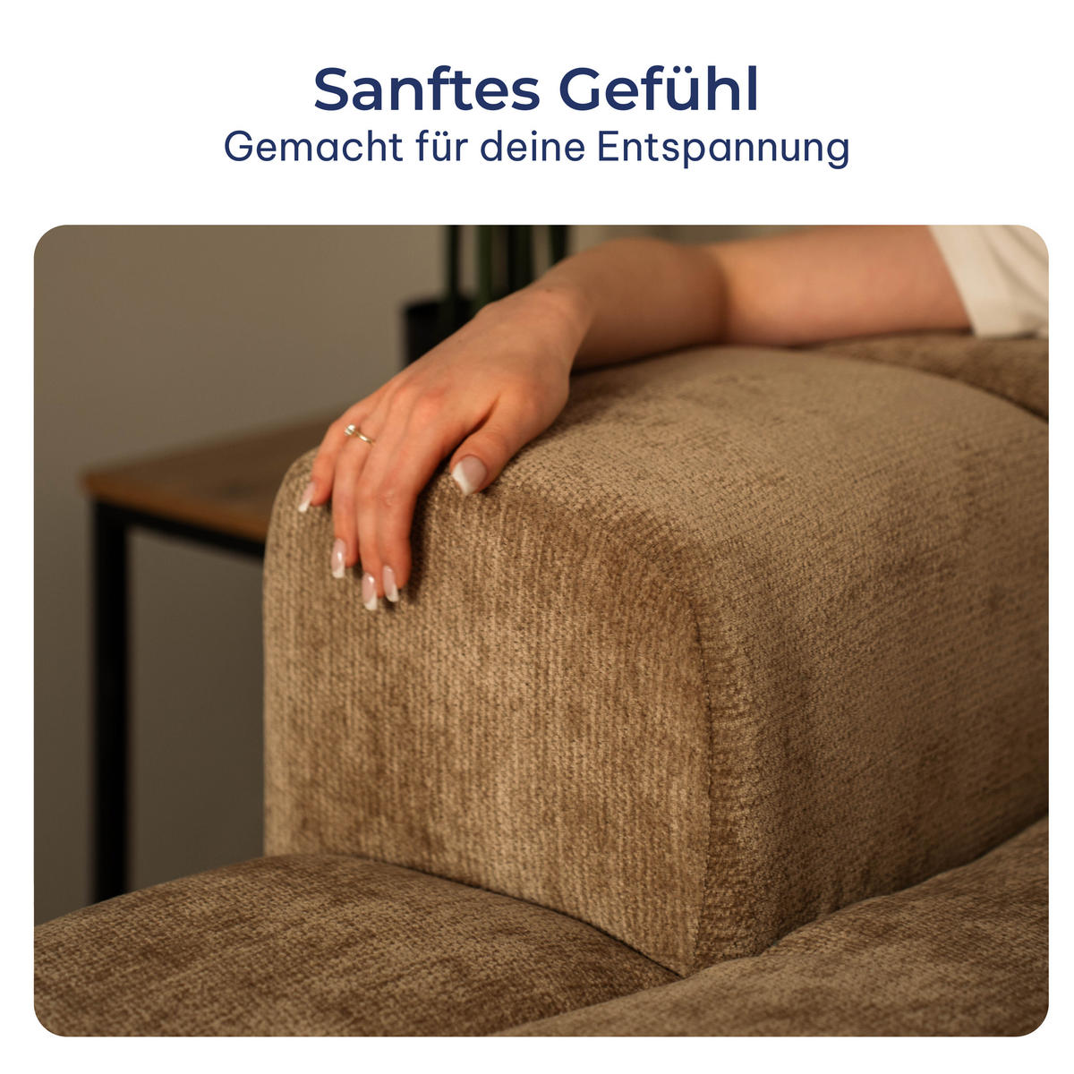 ECKSOFA SETIA LM L-S Blau Chenille - Blau, Holzwerkstoff (304/165cm) - MASSENO