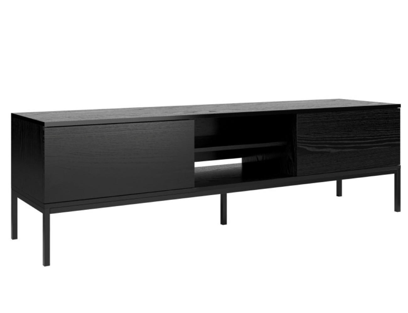 TV-SCHRANK Schwarz Industrial - Schwarz, Holzwerkstoff (170/49/41cm) - Sepro Meble
