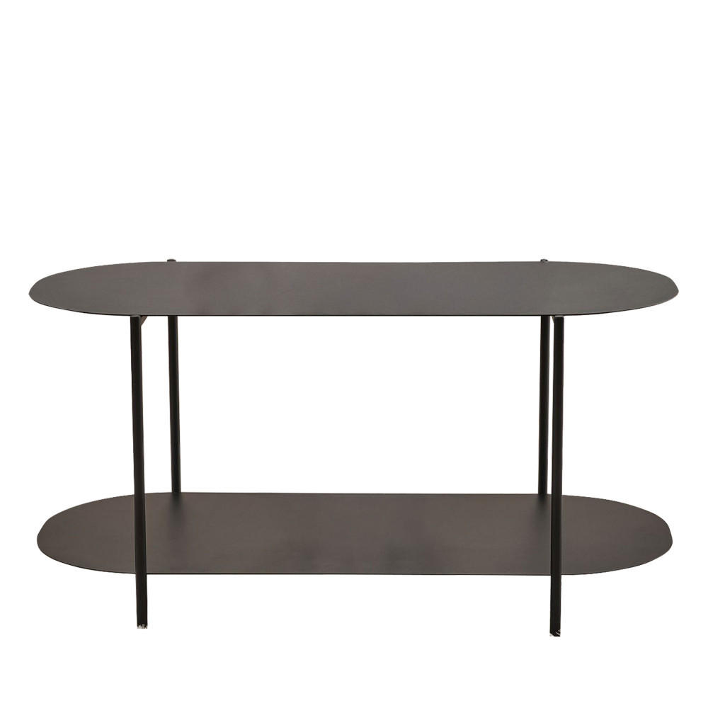 COUCHTISCH - Metall - Schwarz - Schwarz, Metall (100/51/45cm) - Drawer